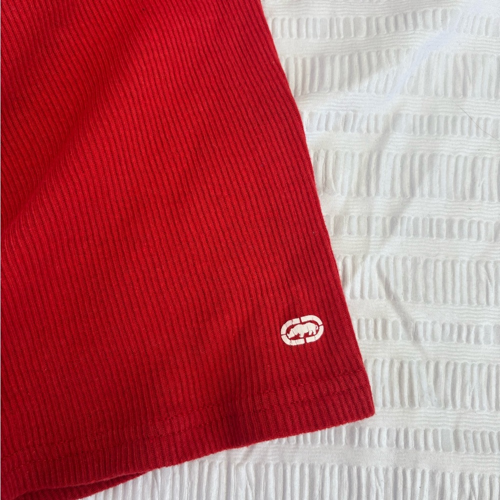 Red Ribbed Tank Top - Picture 4 of 5